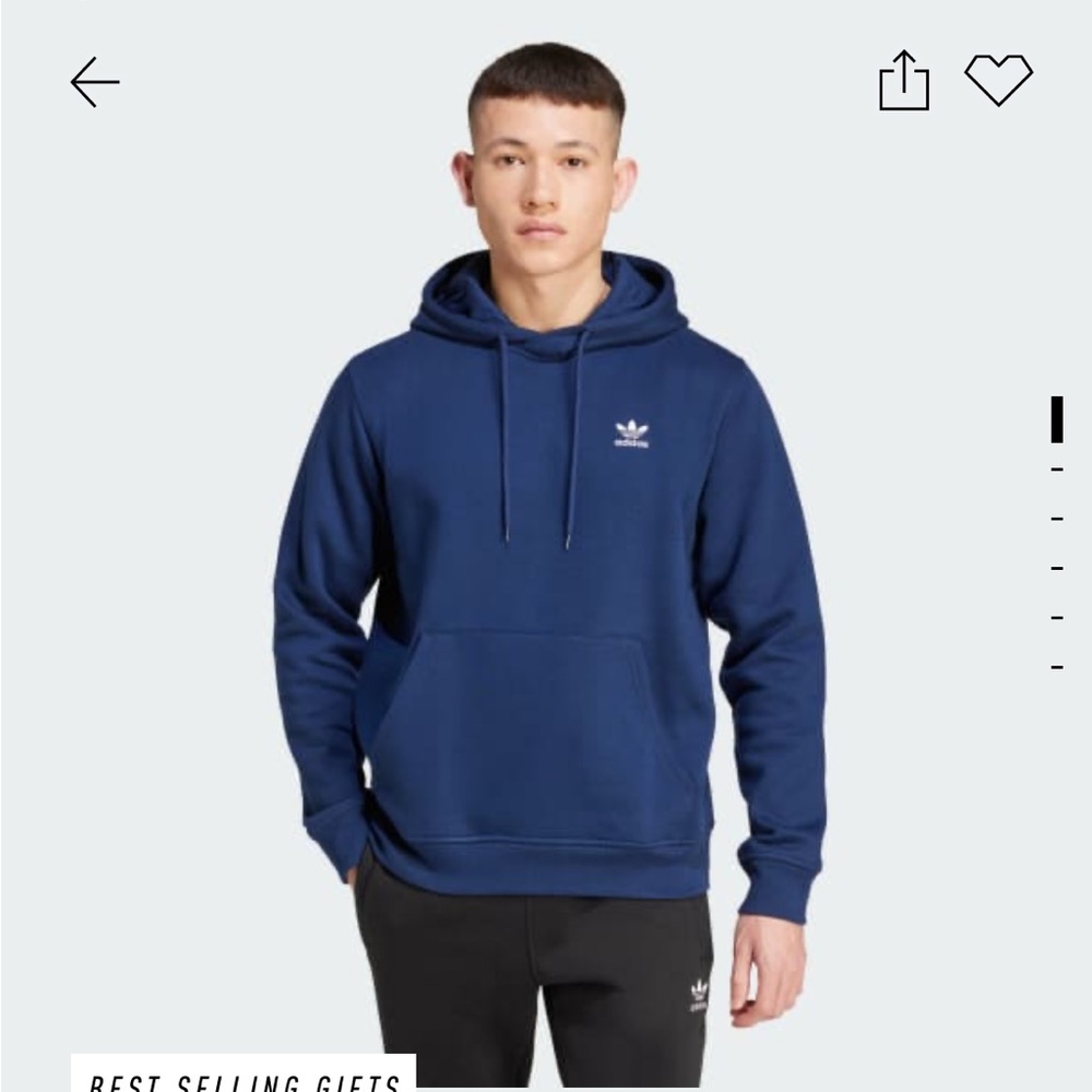 NWT Adidas trefoil essentials hoodie